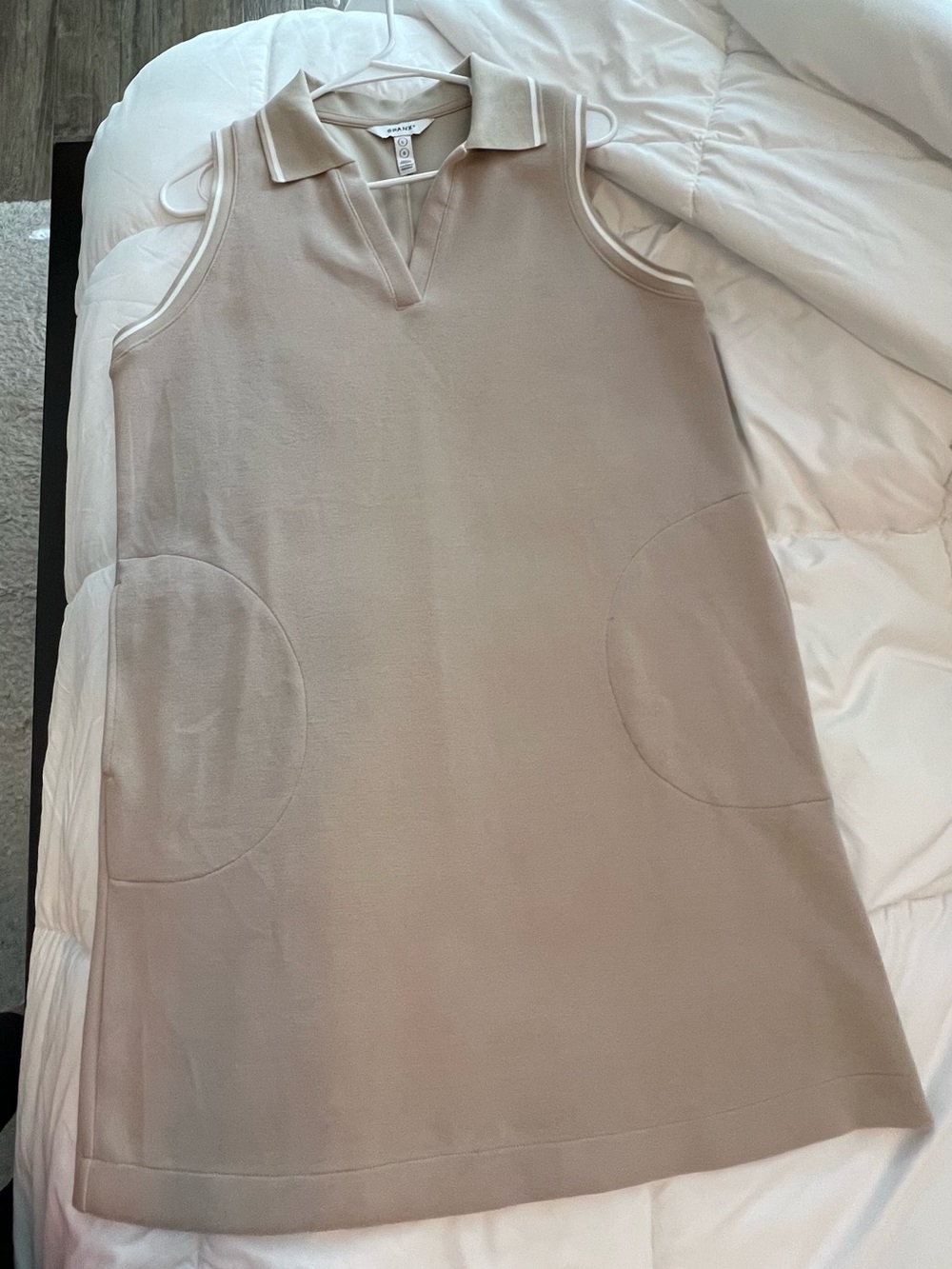 Spanx AirEssentials Pique Polo Tank Dress in Ashwood (Size Large)